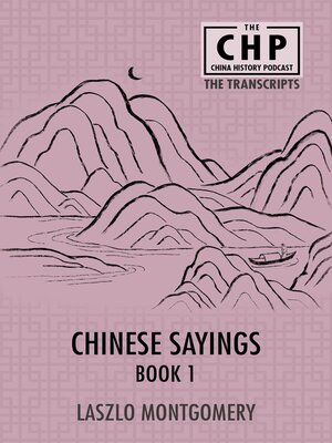 cover image of Chinese Sayings Book 1